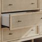 Ashley Cielden 6-Drawer Dresser and Mirror in Tan, , large