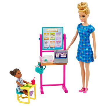 Barbie Teacher and Toddler Doll with Accessories, , large