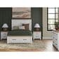 Ashley Savonport Queen Storage Panel Bed in White and Brown, , large