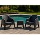 Zentro Living Milan 3-Piece Patio Chat Set In Charcoal, , large