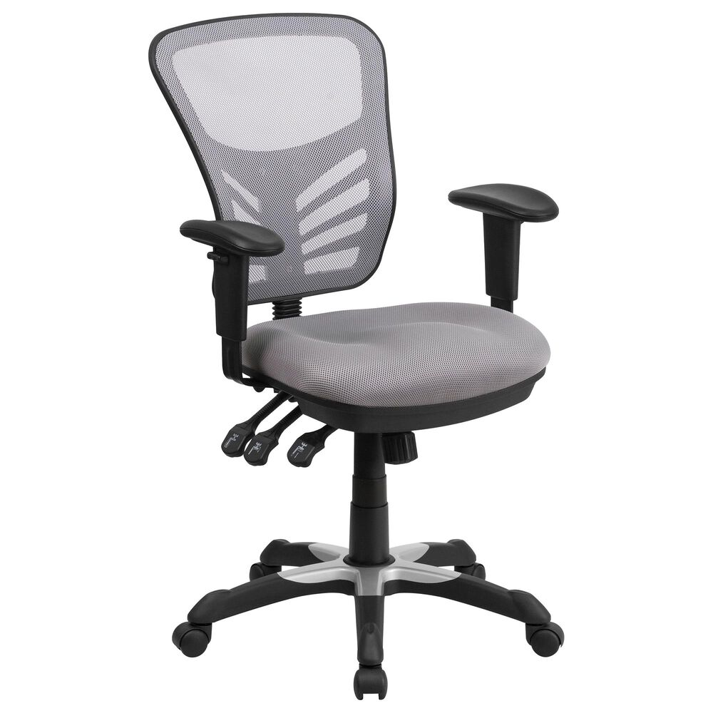 Flash Furniture Executive Swivel Chair in Gray, , large