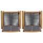 Hearth and Haven McGill Outdoor Dining Chair with Dark Grey Rope Seat in Brown (Set of 2), , large