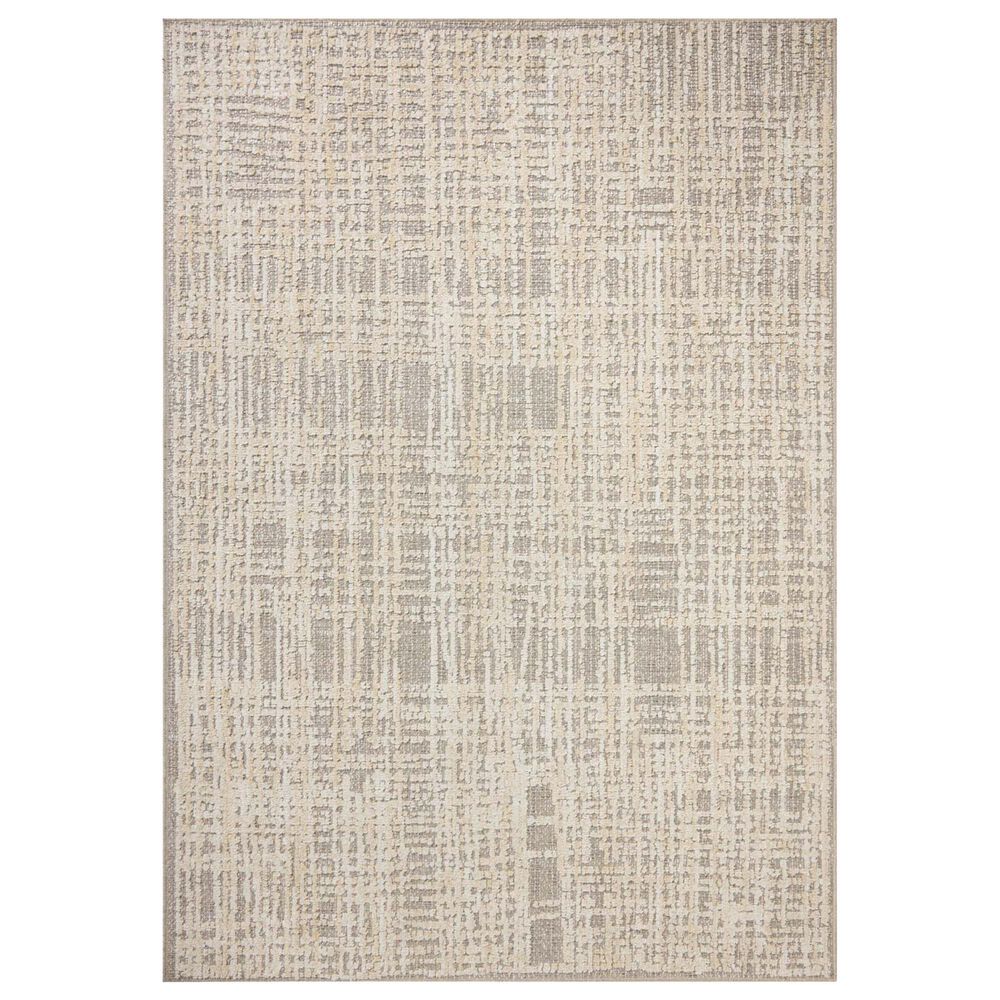 Amber Lewis x Loloi Bexley Natural and Dove 9" x 13" Area Rug, , large