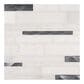 MS International Moderno Blanco 12" x 18" Glass and Stone Mosaic Sheet, , large