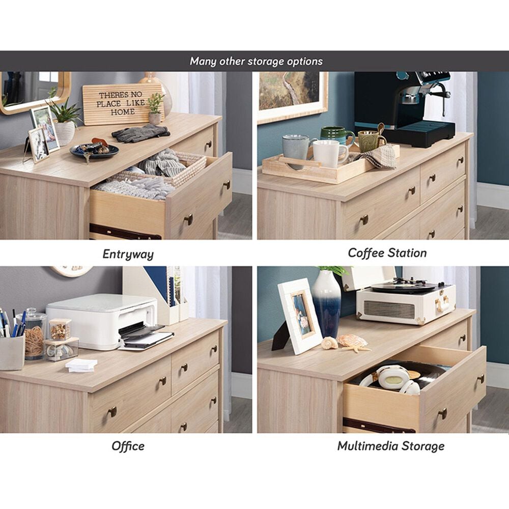 Sauder River Ranch 6-Drawer Dresser in Harvest Walnut, , large