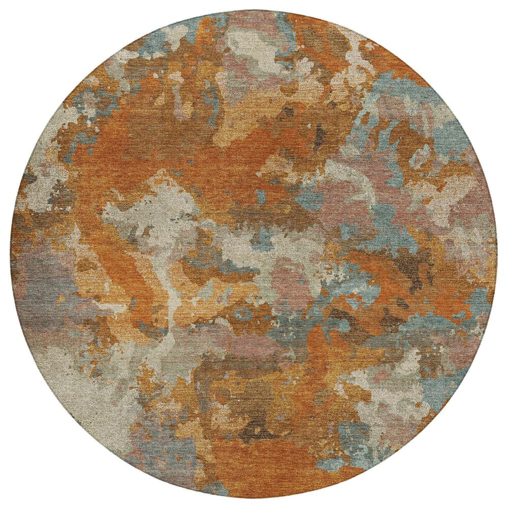 Dalyn Rug Company Kochi KC9 Copper 8" Round Area Rug, , large