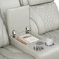 Titanic Furniture All Star Power Reclining Loveseat with Power Headrest in Gray, , large
