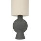 Creative Coop Amara Sculptural Terracotta Table Lamp in Matte Black, , large