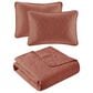 Hampton Park Quebec 3-Piece Full/Queen Quilt Set in Clay Red, , large