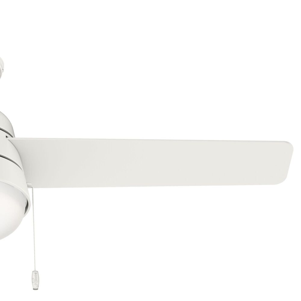 Hunter Aker 52&quot; Ceiling Fan with LED Lights in Fresh White, , large