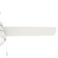 Hunter Aker 52" Ceiling Fan with LED Lights in Fresh White, , large
