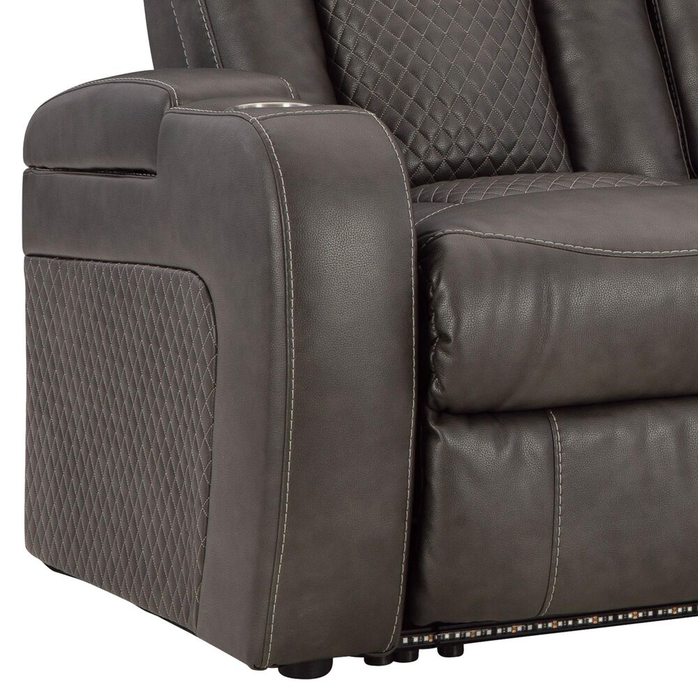 Ashley Fyne-Dyme 2-Piece Power Reclining Living Room Set in Shadow, , large