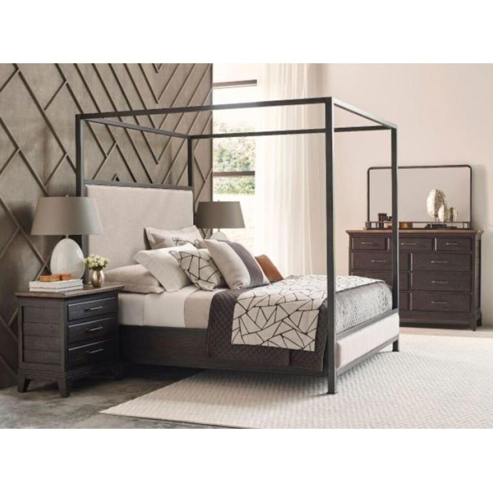 Kincaid Plank Road Blair 3 Drawer Nightstand in Stone and Charcoal, , large