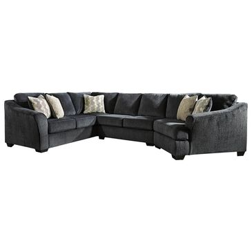 Signature Design by Ashley Eltmann 3-Piece Stationary Right Facing U-Shaped Sectional in Gray, , large