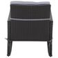 CorLiving Parksville Patio Rocking Chair in Black/Ash Gray, , large