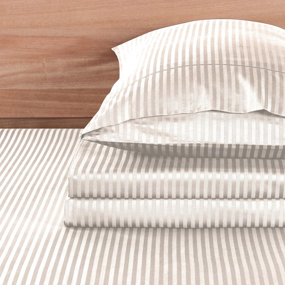 Trade Linker 4-Piece Queen 500 Thread Count Sheet Set in Beige, , large