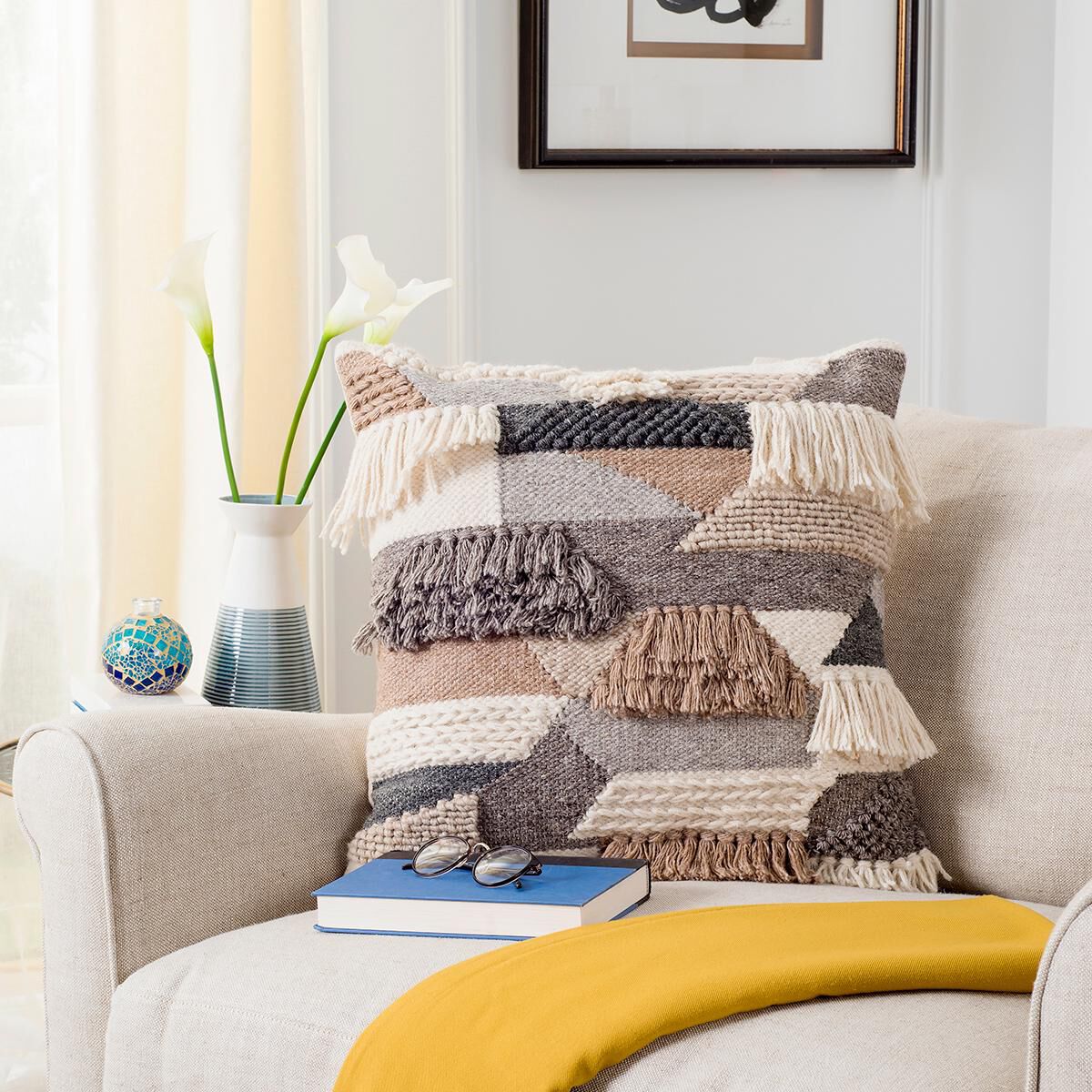 Large grey pillows store