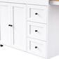 HOMLUX 74.8" Kitchen Island with Extendable Dining Table in White and Natural, , large