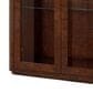 Theodore Alexander Kesden Curio Cabinet in Pyramid Brown and Satin Brass, , large