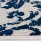 Central Oriental Terrace Tropic Sea Isle 7"10" x 9"10" Snow and Sapphire Area Rug, , large