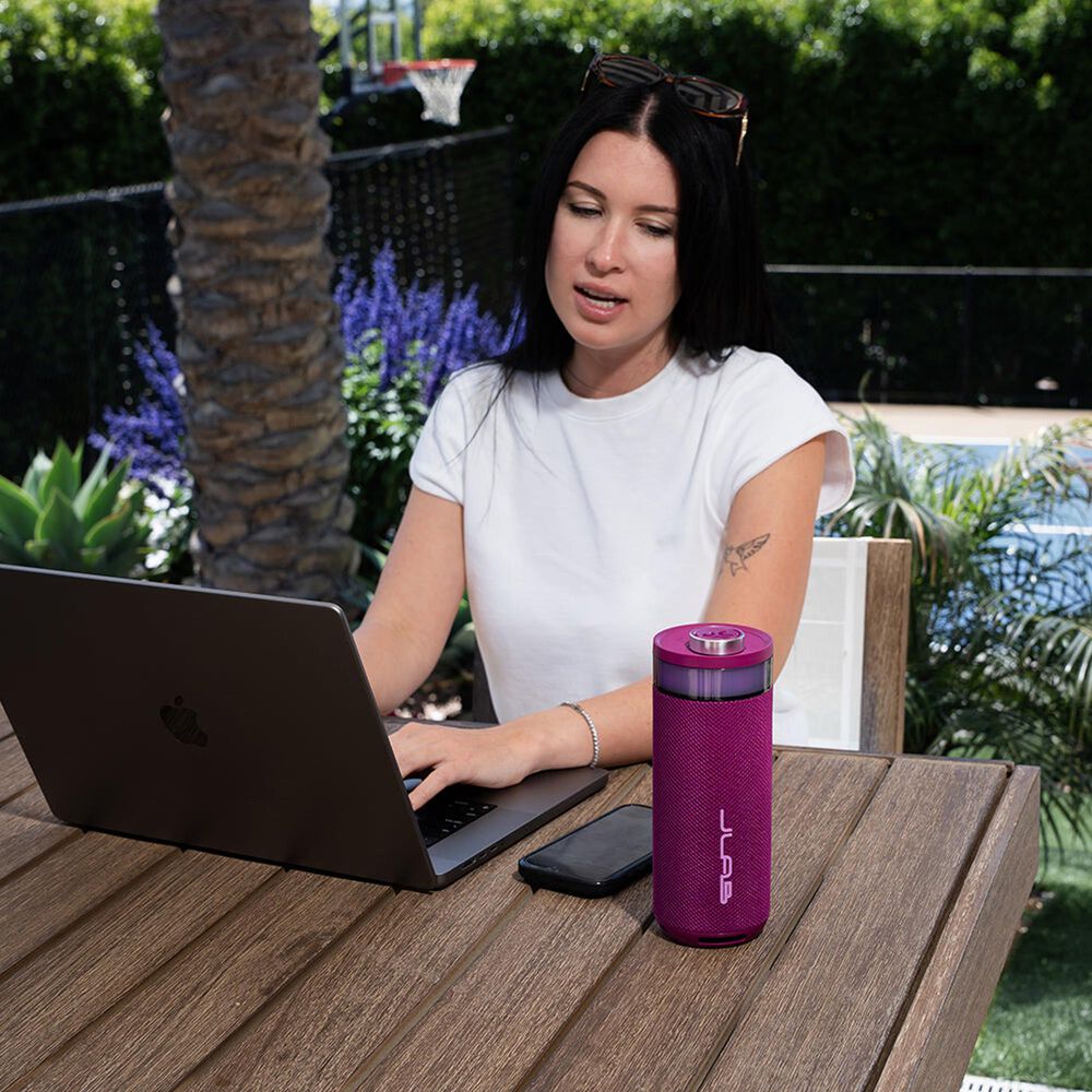 JLab Go Party Portable Bluetooth Speaker in Mulberry, , large