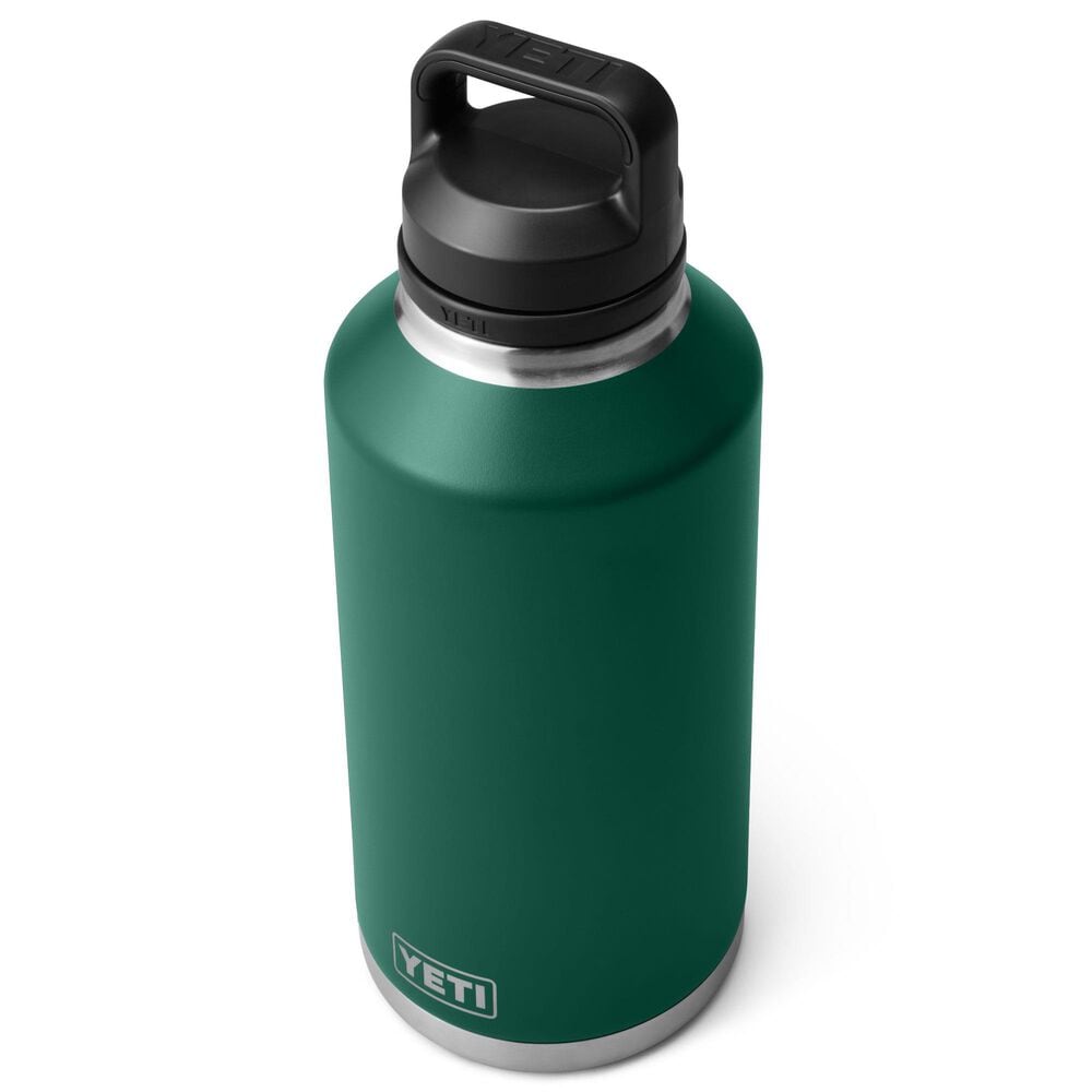 YETI Rambler 64 Oz Water Bottle with Chug Cap in Black Forest Green, , large