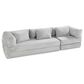 Jaxx Unsofa Stationary Sofa in Light Grey, , large