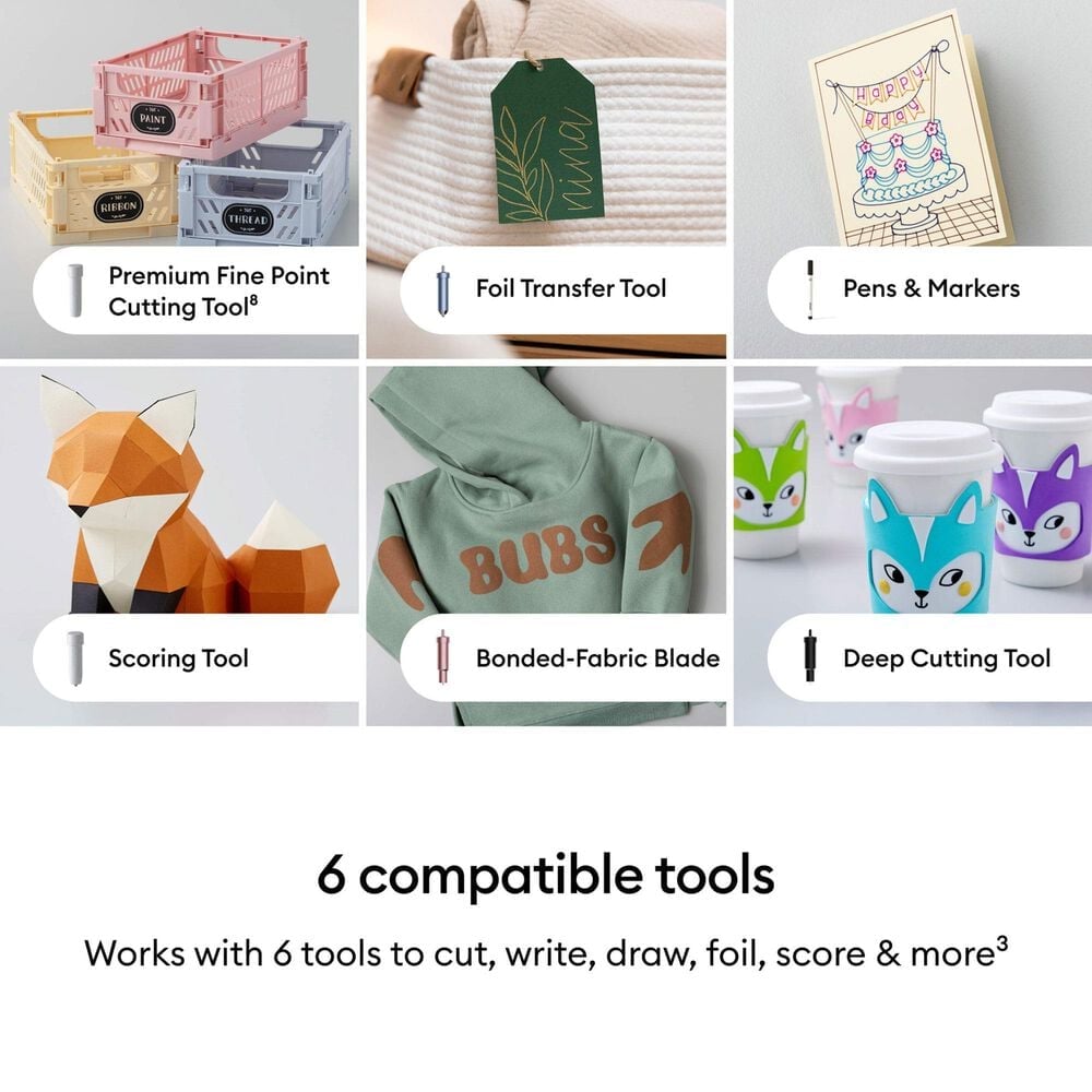Cricut Explore 5 Cutting Machine with Essential Bundle in Taupe, , large