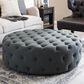 Baxton Studio Cardiff Ottoman in Dark Gray, , large