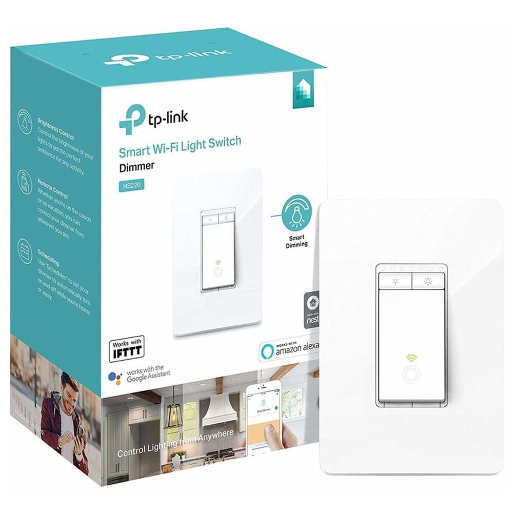 TP-LINK Kasa Smart Wi-Fi Light Switch with Dimmer, , large