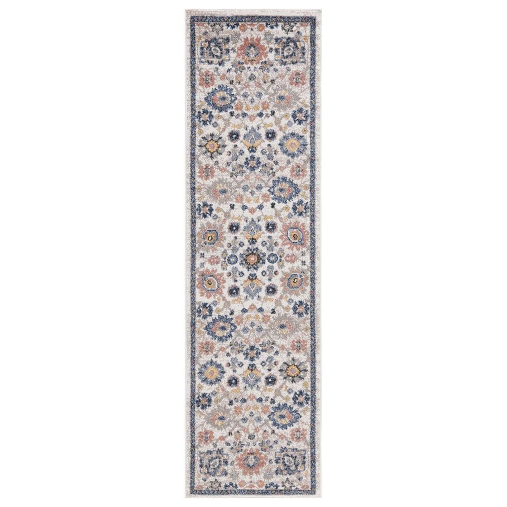 Safavieh Astoria 2"2" x 8" Beige and Blue Runner, , large