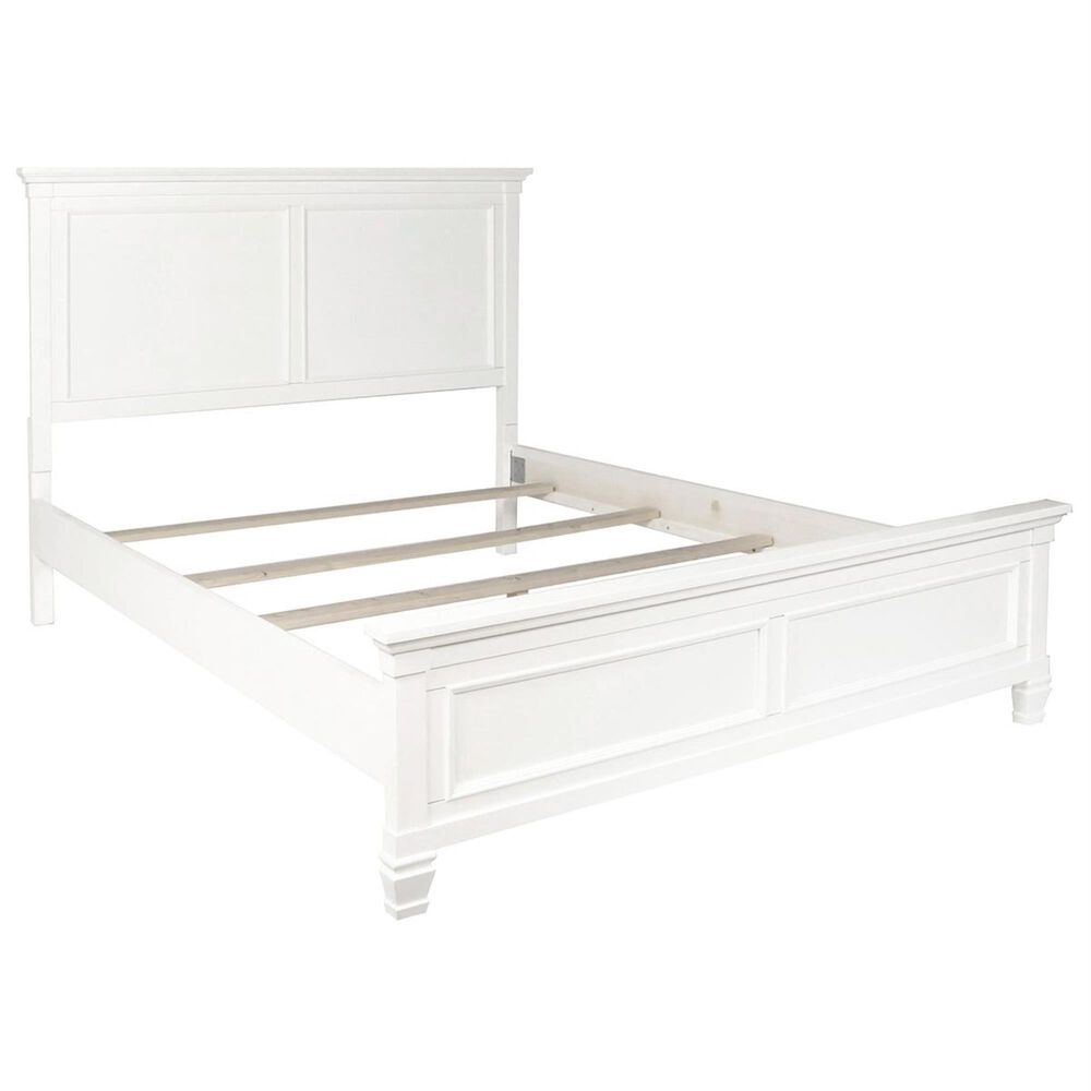 New Heritage Design Tamarack Full Panel Bed in White, , large
