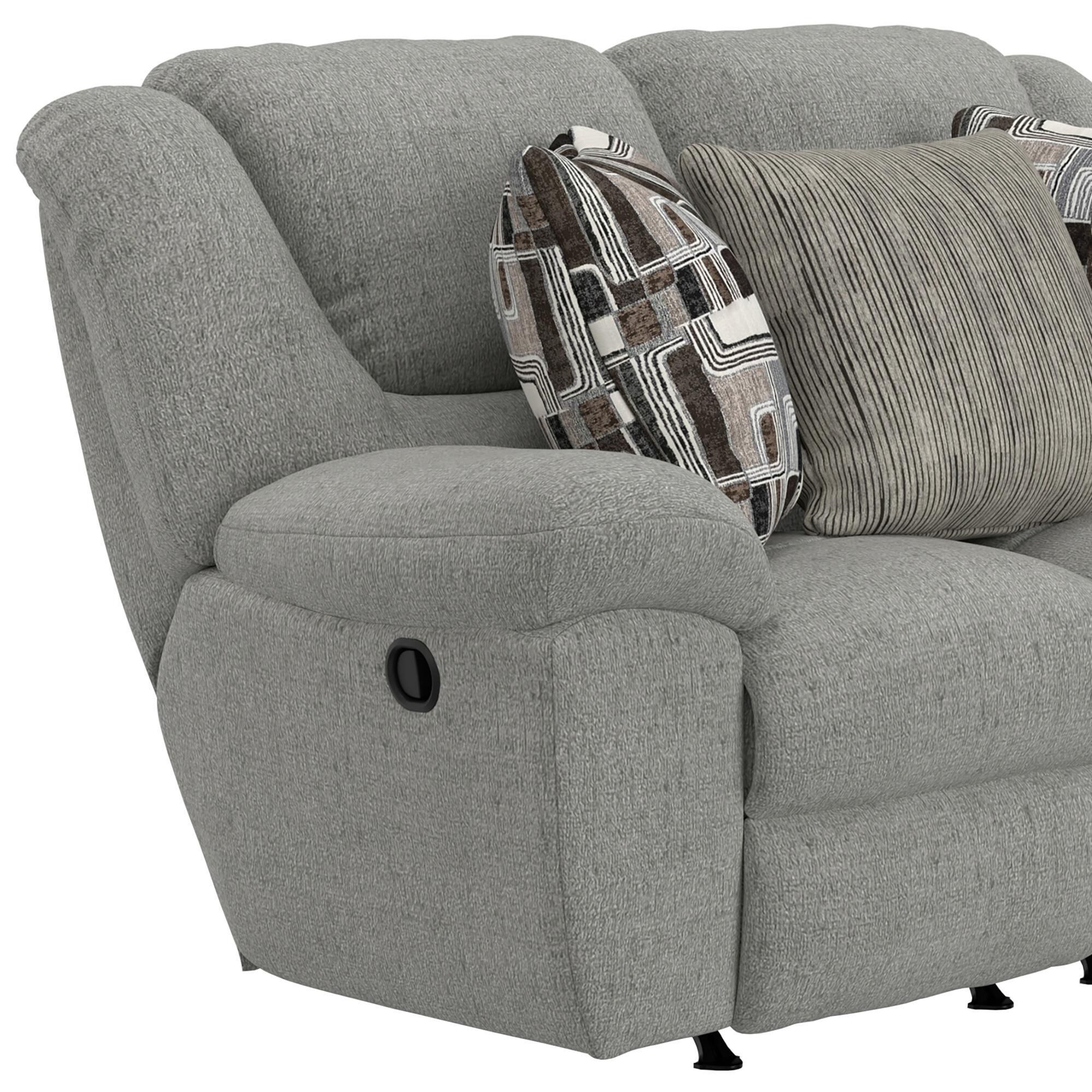 Catnapper Trifecta Manual Reclining Rocking Loveseat in Nature