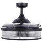 Beacon Lighting Corbelle 48" Retractable Blade with Smoke Blades Ceiling Fan in Antique Black, , large