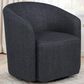 Coaster Mossbrook Swivel Accent Chair in Anthracite, , large