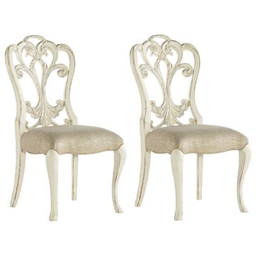 Hooker Furniture Sanctuary Celebrite Side Chair in White (Set of 2), , large