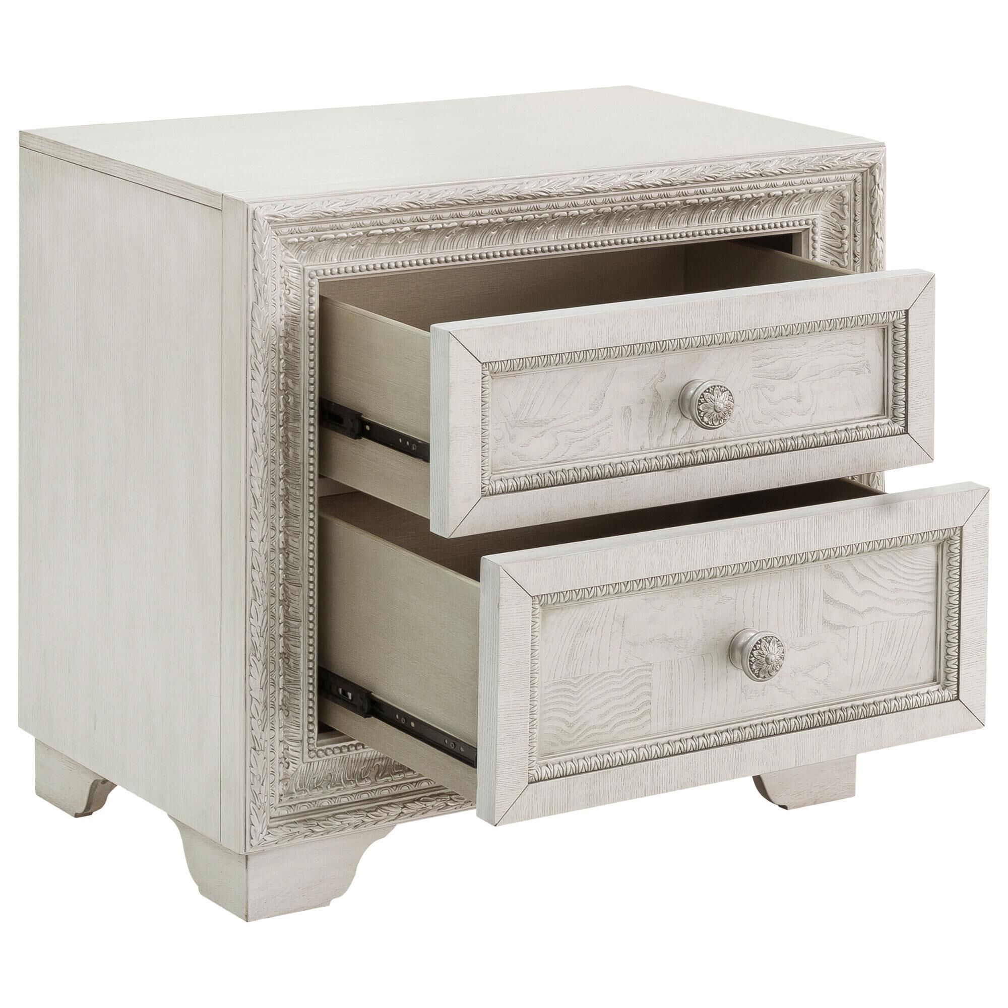 Chapel Hill Camila 2 Drawer Nightstand in Camila White