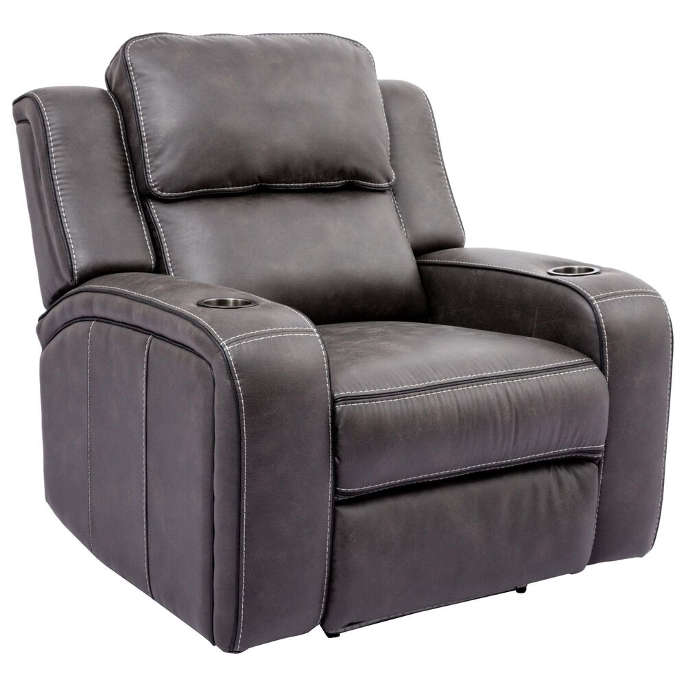 Oxford Furniture 2-Piece Power Reclining Living Room Set in Cowboy Granite, , large