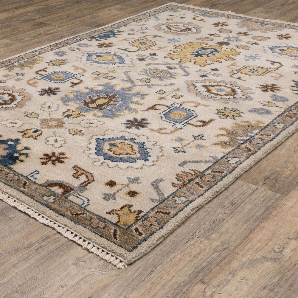 Oriental Weavers Majorca Ivory and Multicolor 6&#39; x 9&#39; Area Rug, , large