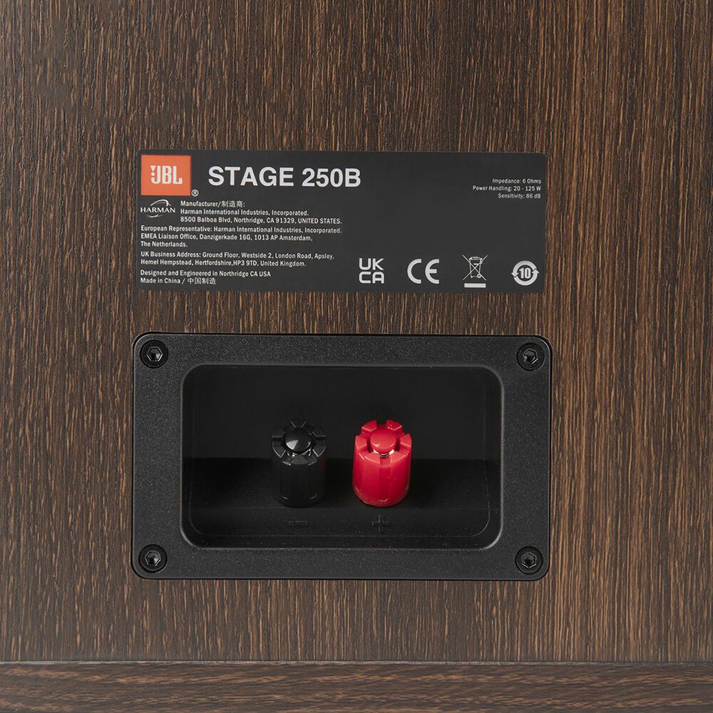 JBL Stage 2 5&quot; 2-Way Bookshelf Loudspeaker in Espresso &#40;Set of 2&#41;, , large