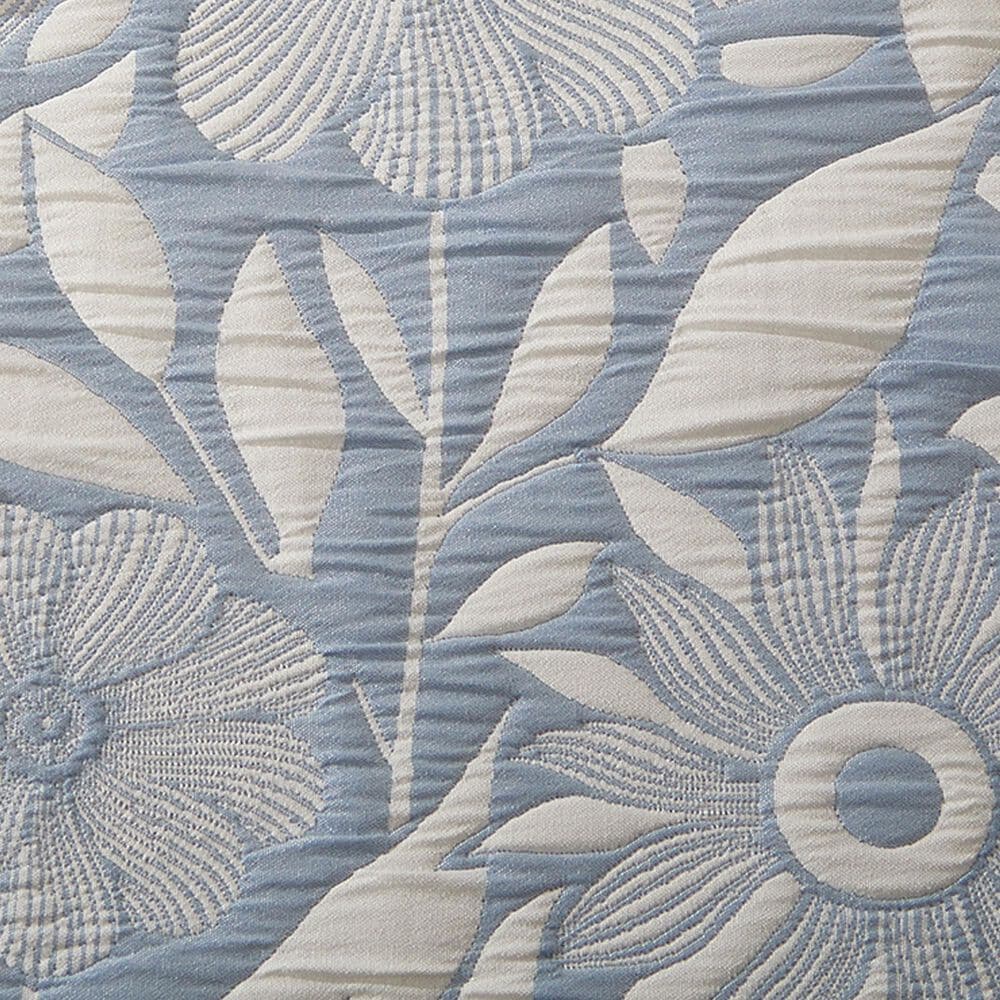 Duke Imports 3-Piece Jacquard Full/Queen Quilt Set in Cornflower Garden, , large