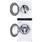 LG WashTower with Center Control 4.5 Cu. Ft. Washer and 7.4 Cu. Ft. Electric Dryer in White, , large