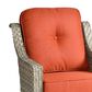 HOMLUX Outdoor Arm Chair in Coarse Textured Orange (Set of 2), , large