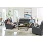 Catnapper Angelo Power Reclining Console Loveseat with Power Headrest in Gunmetal, , large