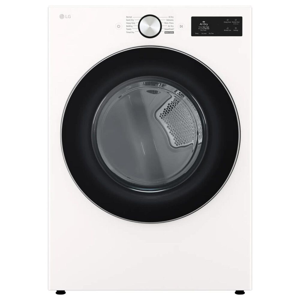 LG 7.4 Cu. Ft. Smart Front Load Gas Dryer with TurboSteam in Alphine White, , large