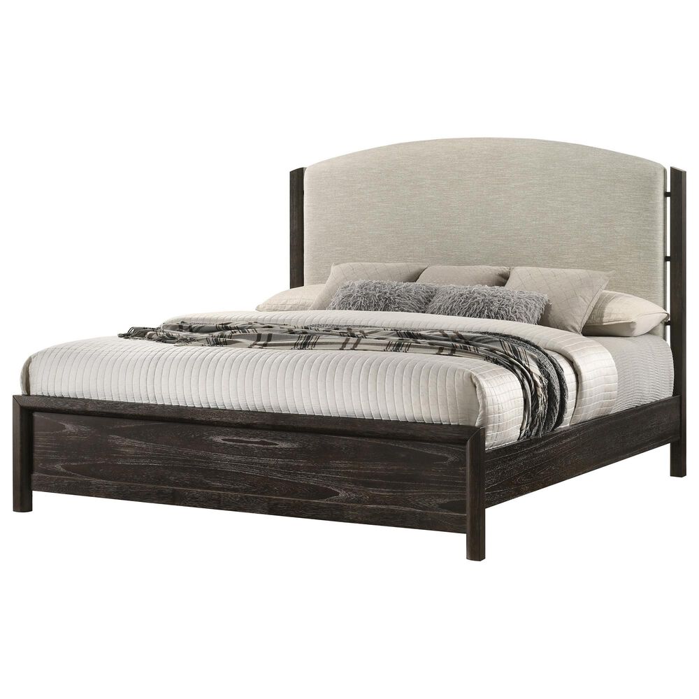 Crown Mark Ethel Queen Bed with Dresser and Nightstand in Dark Brown, , large