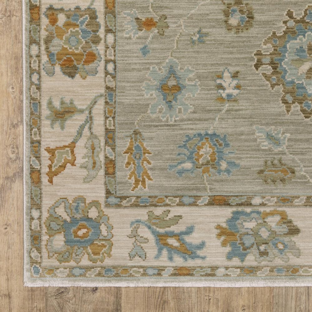 Oriental Weavers Maeve MAE11 Grey and Blue 6&#39;7&quot; x 9&#39;6&quot; Area Rug, , large