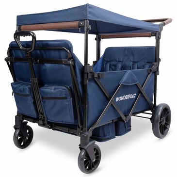Wonderfold XR Series Rev 4-Seater Stroller Wagon in Navy, , large