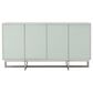 Urban Home Eliza Sideboard in Ultra White and Brushed Stainless, , large