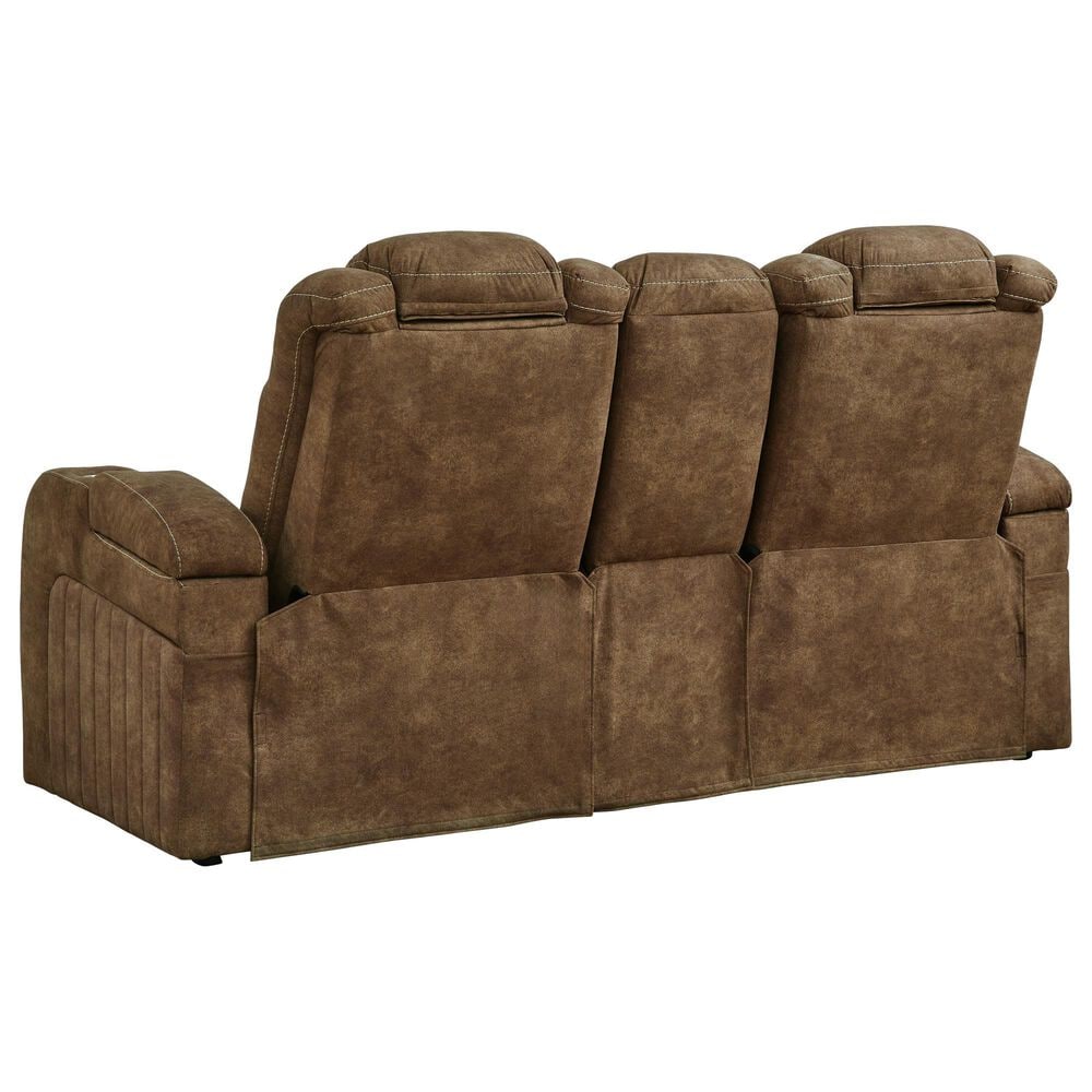 Ashley Wolfridge Power Reclining Loveseat in Brindle, , large